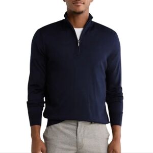 Hawker Rye Cotton Cashmere 1/4 zip long sleeve sweater size 3XL